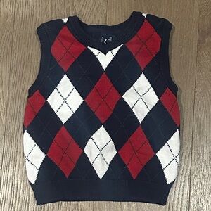 Janie and Jack Argyle Sweater Vest